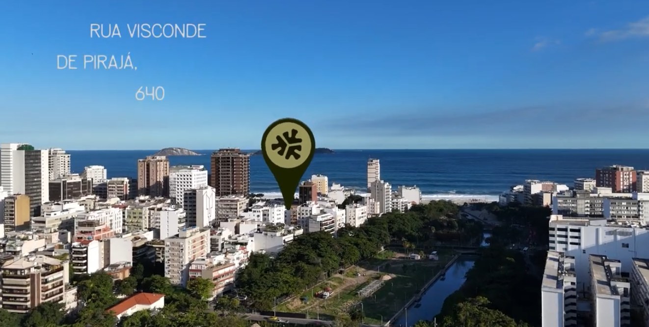 Localização Parque Studios Ipanema Rua Visconde de Pirajá 640